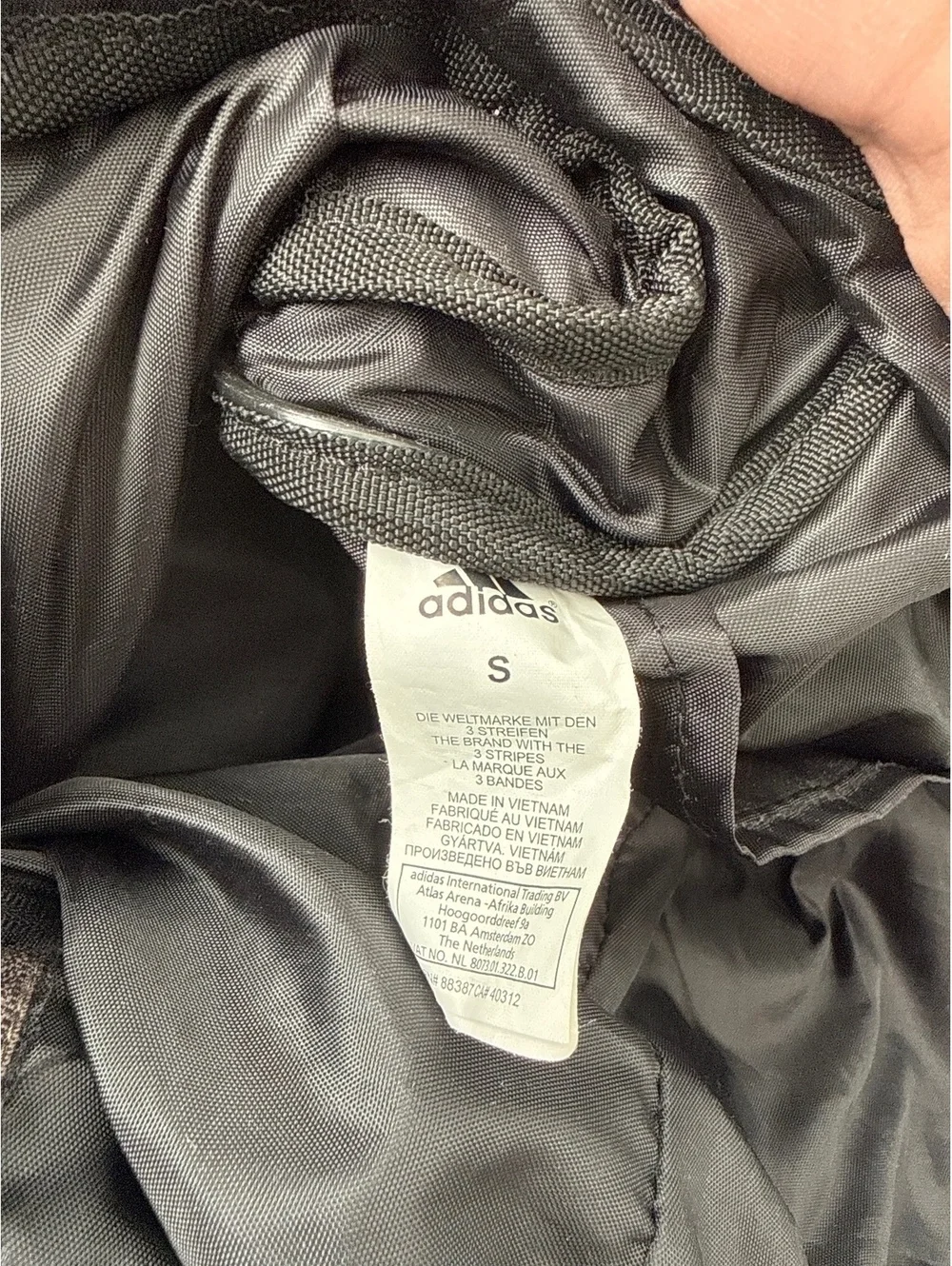 Adidas Duffel Bag Black Brown Gym Travel Bag Multiple Pockets